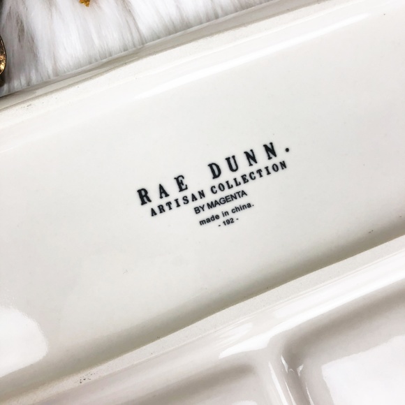 Rae Dunn "KISS AND MAKEUP" Tray Organizer NEW - Picture 7 of 8